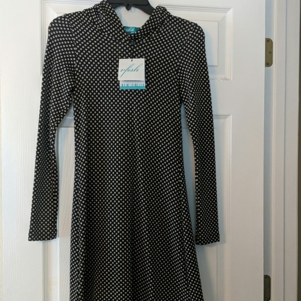 Super cute long sleeve dress with hood